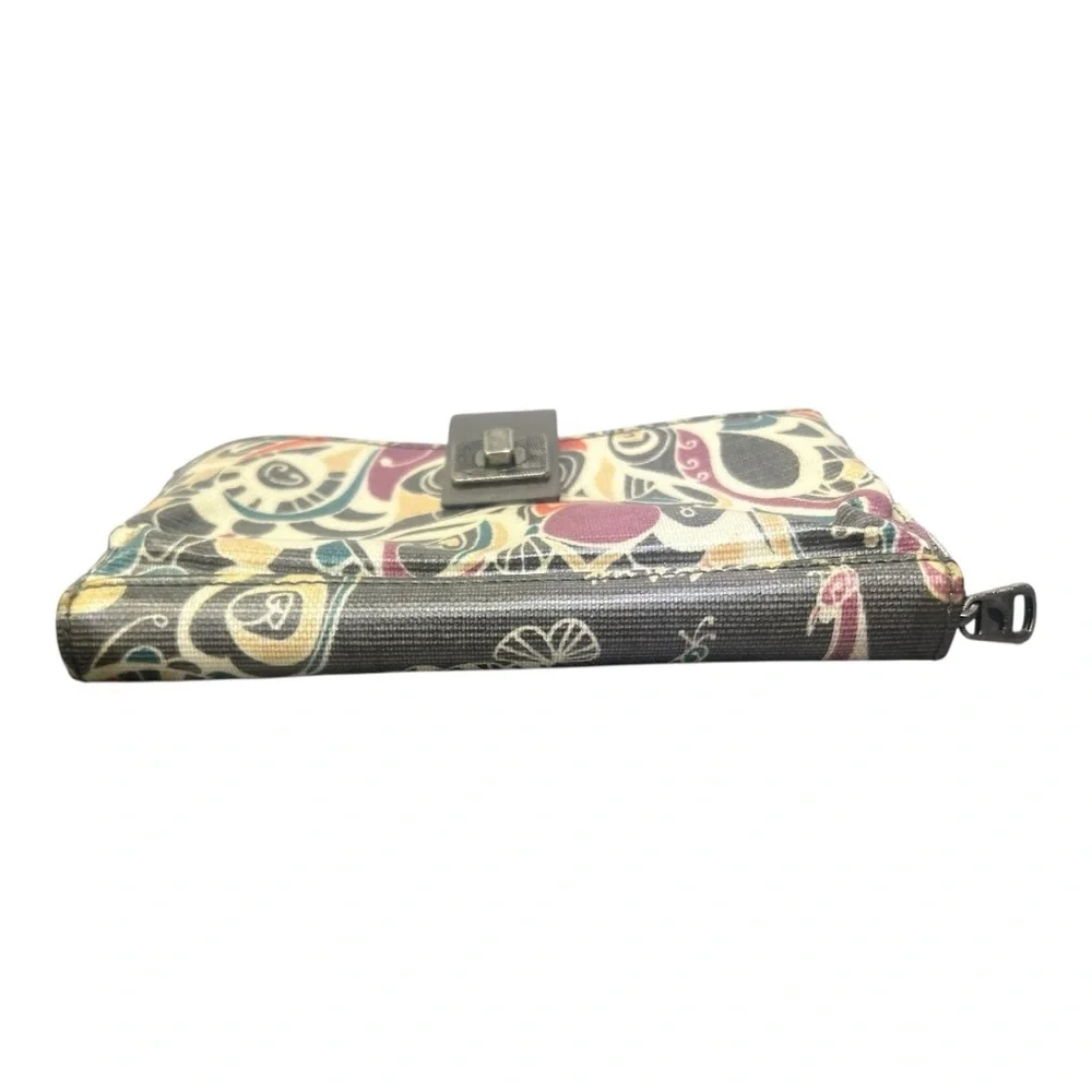 🌈 Sakroots Artist‎ Circle Zip-Around Wristlet Wallet 🎨 Multicolor Boho Pattern